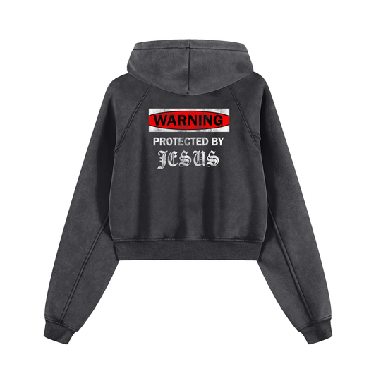 Protected By Jesus Cropped Hoodie