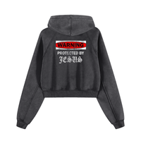 ‘Protected By Jesus’ Cropped Hoodie