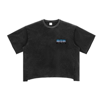 ‘Time For Love’ Raw Edge Snow Washed Boxy T-Shirt