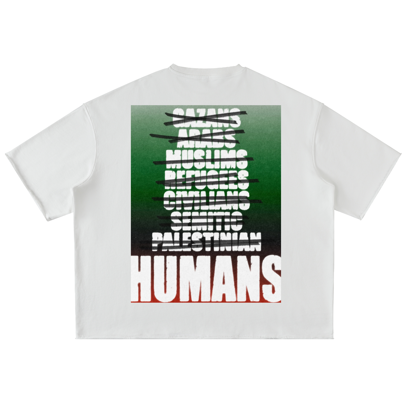 For Gaza Oversized Half Sleeve Tee