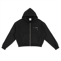 ‘abstract’ Loved Zip-Up Boxy Hoodie