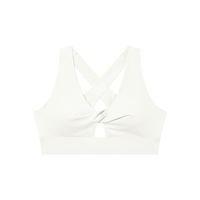 Loved Twist Front V-Neck Sports Bra