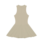 Loved Ruched Sleeveless Full-Zip Dress