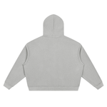 ‘logo-less’ Waffle Boxy Full Zip Hoodie