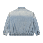 Loved Vintage Wash Full-Zip Denim Jacket