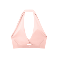 Loved Pleated Halter Sports Bra