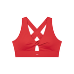 Loved Twist Front V-Neck Sports Bra