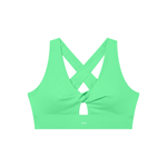 Loved Twist Front V-Neck Sports Bra