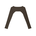 Loved Cutout Long Sleeve Yoga Shrug