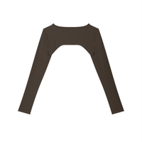 Loved Cutout Long Sleeve Yoga Shrug