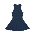 Loved Ruched Sleeveless Full-Zip Dress