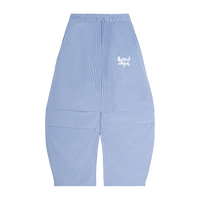 ‘Branded’ Stripe Drawstring Barrel Pants