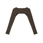 Loved Cutout Long Sleeve Yoga Shrug