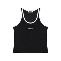 Loved Color Block Cropped Tank Top