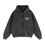 ‘Loved Dept. Worldwide’ Zip-Through Boxy Hoodie