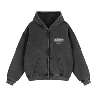 ‘Loved Dept. Worldwide’ Zip-Through Boxy Hoodie