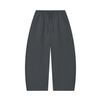 ‘logo-less’ Waffle Barrel Leg Pants