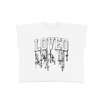 ‘Rosary’ Raw Edge Boxy T-Shirt