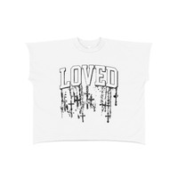‘Rosary’ Raw Edge Boxy T-Shirt