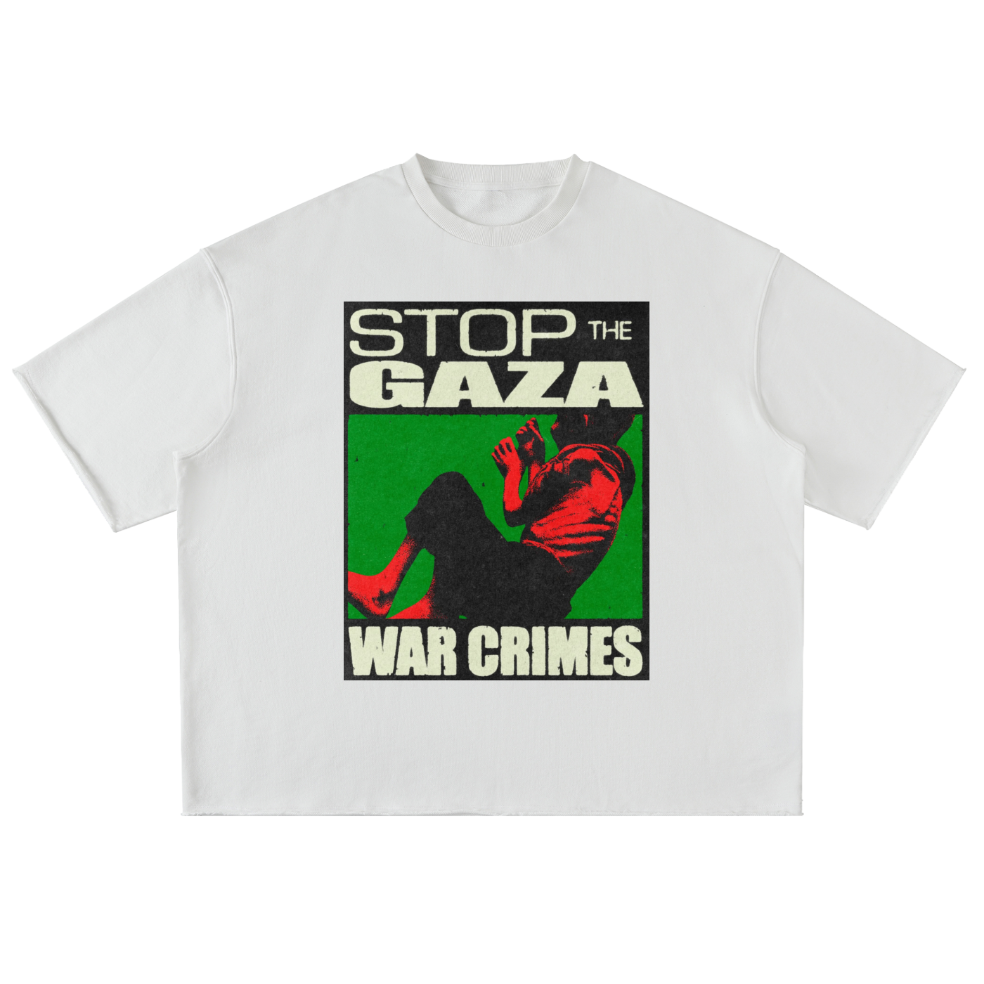 For Gaza Oversized Half Sleeve Tee