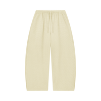 ‘logo-less’ Waffle Barrel Leg Pants