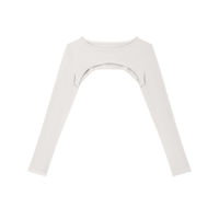 Loved Cutout Long Sleeve Yoga Shrug