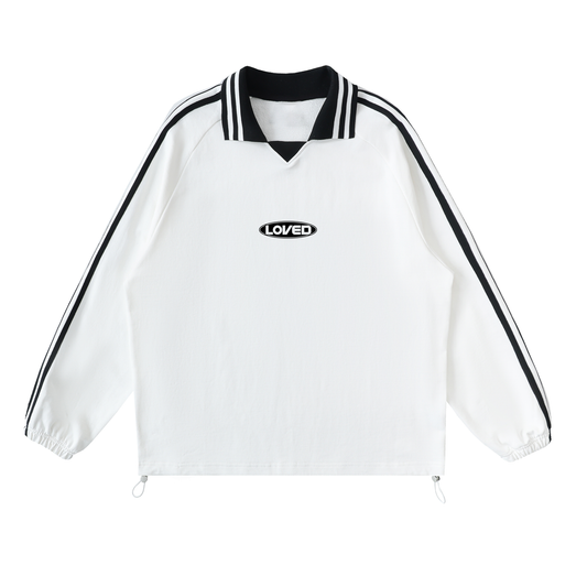 Loved Lapel Collar Sweatshirt