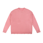 ‘Heart’ Logo Hand-Frayed Sweater