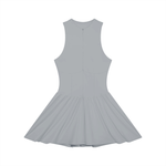 Loved Ruched Sleeveless Full-Zip Dress