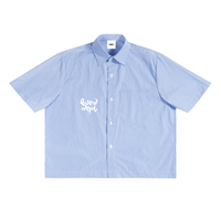 ‘Branded’ Stripe Boxy Shirt