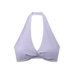 Loved Pleated Halter Sports Bra