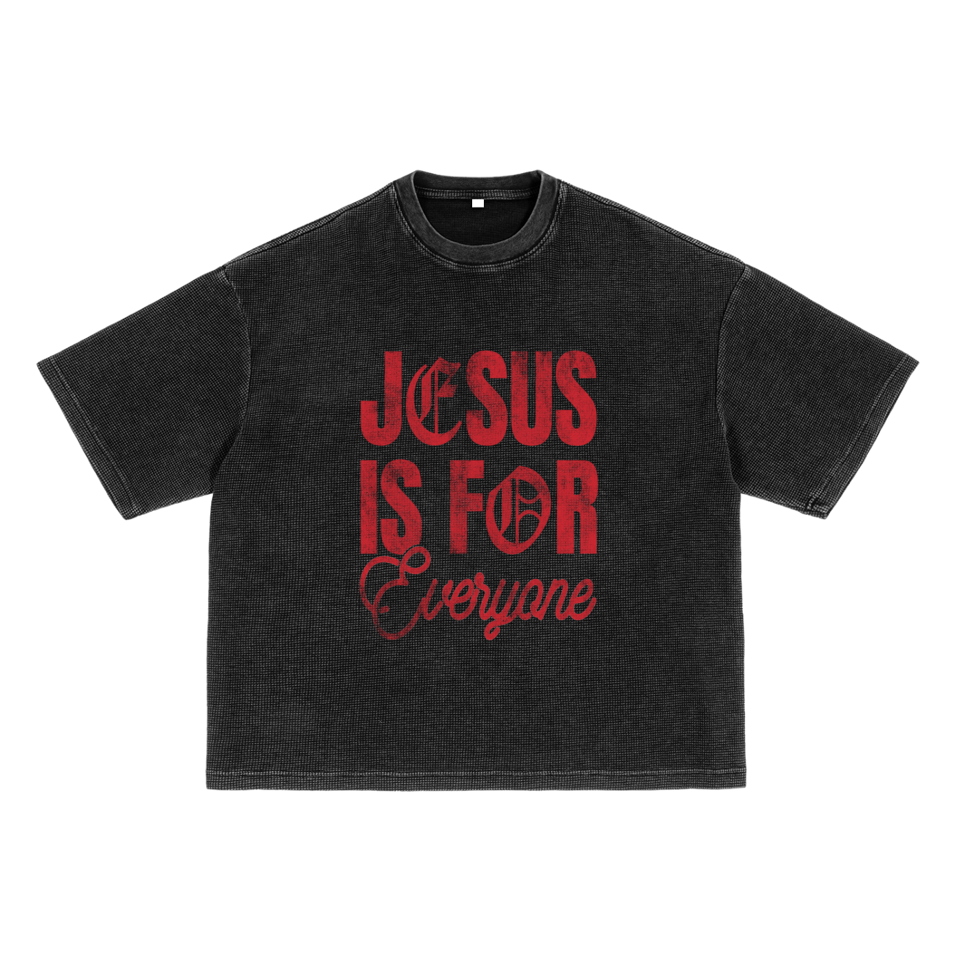 Jesus is for Everyone Waffle Boxy T-Shirt