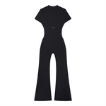 Loved Flared Quarter-Zip Jumpsuit