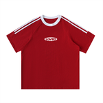 ‘Loved’ Performance Contrast Tape Cotton Tee