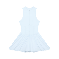 Loved Ruched Sleeveless Full-Zip Dress