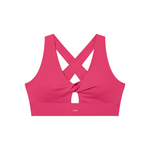 Loved Twist Front V-Neck Sports Bra