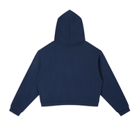 ‘loveddept’ Stripe Cropped Hoodie