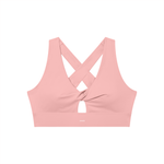 Loved Twist Front V-Neck Sports Bra