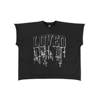 ‘Rosary’ Raw Edge Boxy T-Shirt