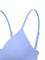 Loved Cropped V-Neck Sports Bra