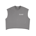 ‘Loved’ Boxy Fleece Tank