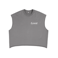 ‘Loved’ Boxy Fleece Tank