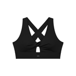 Loved Twist Front V-Neck Sports Bra