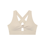 Loved Twist Front V-Neck Sports Bra