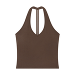 Loved Halter V-Neck Yoga Tank Top