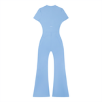 Loved Flared Quarter-Zip Jumpsuit
