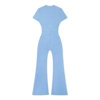 Loved Flared Quarter-Zip Jumpsuit
