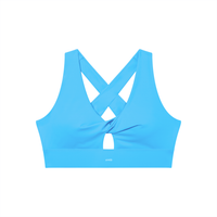 Loved Twist Front V-Neck Sports Bra