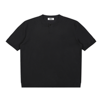 Loved Cotton Knit Short Sleeve Henley