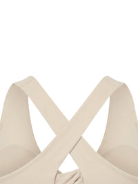 Loved Twist Front V-Neck Sports Bra